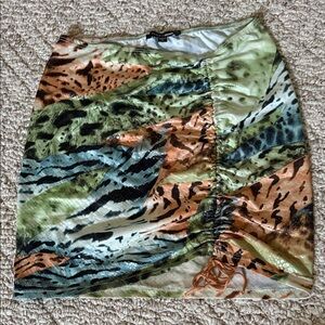 Fashion Nova Vibrant Animal Print Mini Skirt